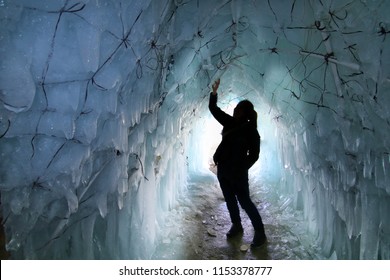 Inside Ice Stupa Leh Ladakh, India.