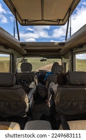Inside Jeep at Masai Mara