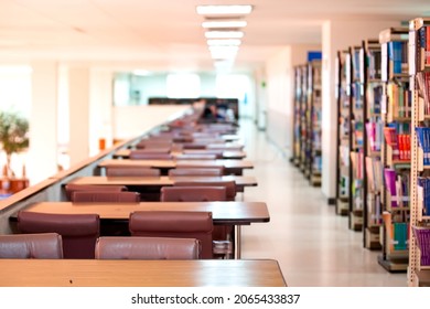 Inside The Library With No People ( Use A Wide Aperture For Shallow Depth Of Field. )