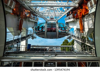 Inside London Eye, London, August 2018