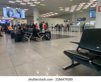 Inside Mexico City airport, suite B. Mexico City, Mexico, July 29th 2022