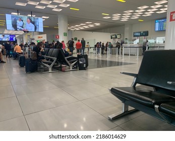 Inside Mexico City International Airport, Mexico City, Mexico, July 29th 2022