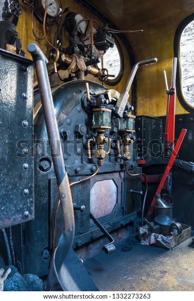 Inside Old Steam Engine\
Train