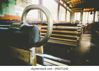 inside of old tram