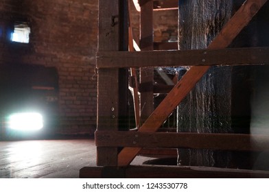 Inside the old windmill attic