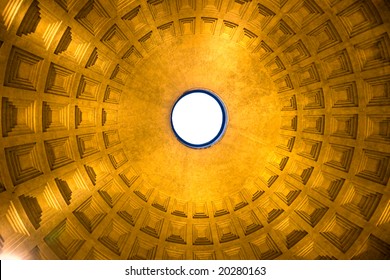 Inside the Pantheon, Rome, Italy. - Powered by Shutterstock