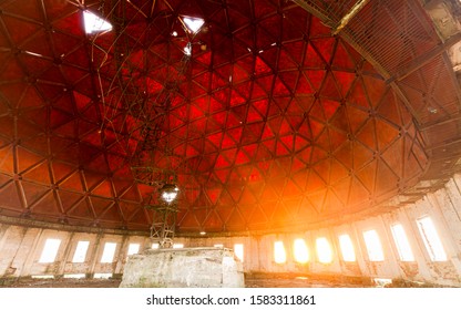 Inside Of Radar Station Geosphere