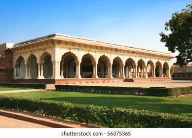 Inside Of The Red Fort In Agra, India