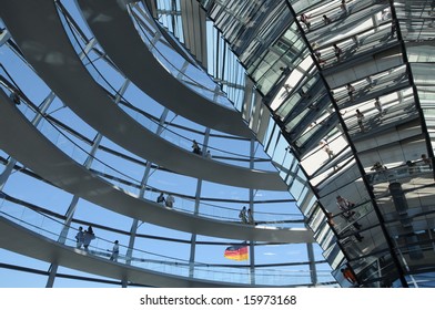 Inside The Reichstag Dome, Berlin