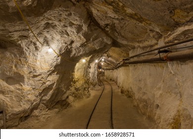 Inside Restored Hazel-Atlas Silica Glass Mine. Black Diamond Mines Regional Preserve, Antioch, California.