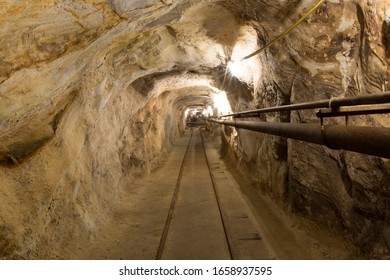 Inside Restored Hazel-Atlas Silica Glass Mine. Black Diamond Mines Regional Preserve, Antioch, California.