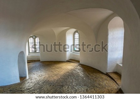 Inside of The Round Tower Copenhagen, Denmark