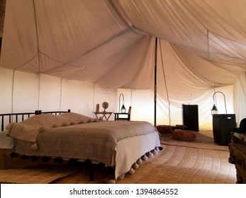 Inside A Scarabeo Glamping Tent In The Agafay Desert, Morocco