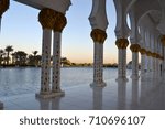 Inside Sheik Zayed Mosque in Abu Dhabi, United Arab Emirates