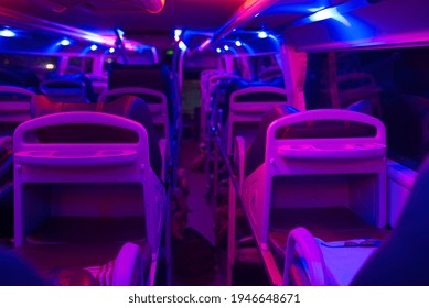 Inside Of A Sleeper Bus In Sapa