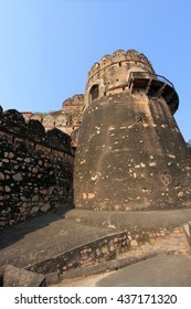 Inside structures of  the historic and famous fort of Jhansi in Uttar Pradesh, India.