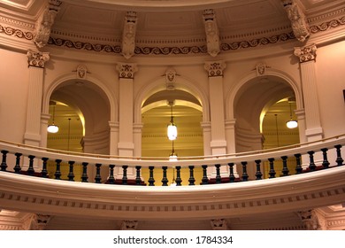 Inside Of The Texas State Capitol Building In Downtown Austin, Texas.