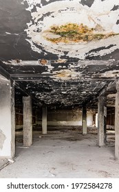 Inside View Of A Burned Down Building 