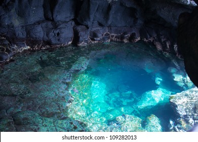 Inside View Of Cave In Rising Sal Santa Maria Cape Verde