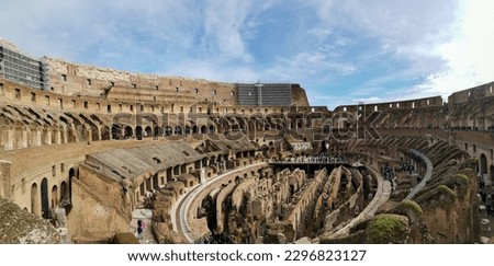 Inside view from Colloseum, Italy