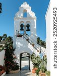 Inside view of the famous church Panagia Vlacherna at the location of Kanoni, Corfu.