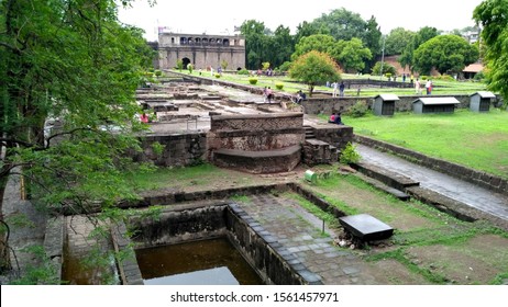 Inside The View Of Fort Shaniwar Wada Pune