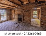 Inside view of the Josie Morris Cabin in the Dinosaur National Monument