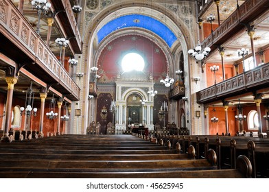 Inside View Of The Synagogue In Pecs, Hungary