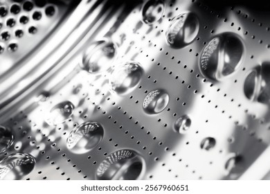 Inside of a washing machine drum, background for design purpose