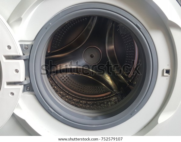 Inside washing machine,\
front washer