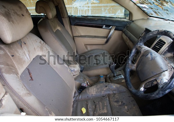 Inside Water Damaged Car Aftermath Water Stock Photo Edit Now