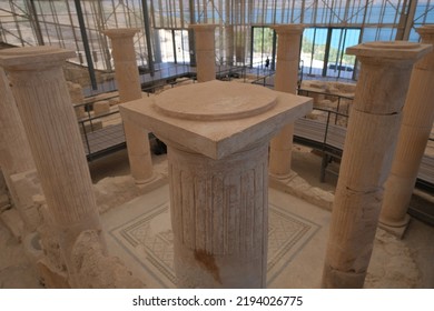 Inside the Zeugma ancient city, Hellenistic ancient city called zeugma in Turkey. 07.14.2022. Gaziantep. Turkey.