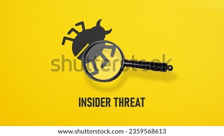 Insider threat is shown using a text
