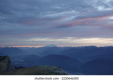 Insight On The Mont Blanc During Sunrise