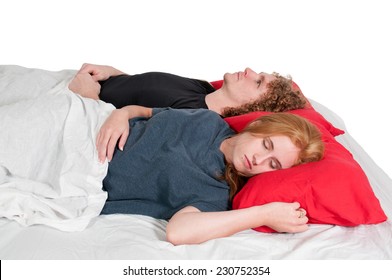 cheat next to sleeping wife