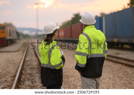 inspection engineer team supervision of train track repairs