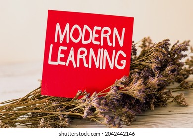 Inspiration Showing Sign Modern Learning. Internet Concept Flexible And Agile Setup Innovative Learning Environments Blank Piece Of Sticky Note Placed On Top Of A Table Beside A Plant.