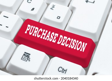 Inspiration Showing Sign Purchase Decision. Business Concept Process That Leads A Consumer From Identifying A Need, Fixing Internet Problems Concept, Sending Error Report Online