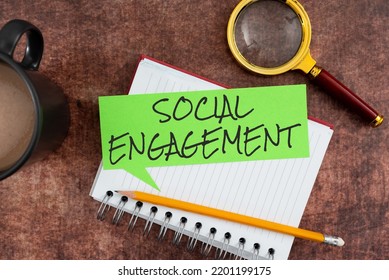 Inspiration Showing Sign Social EngagementDegree Of Engagement In An Online Community Or Society. Word For Degree Of Engagement In An Online Community Or Society