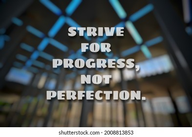 193 Progress not perfection Images, Stock Photos & Vectors | Shutterstock