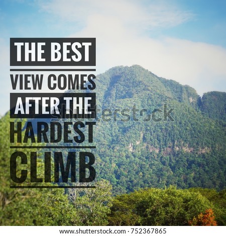 Inspirational Motivating Quotes On Green Nature Stock Photo Edit