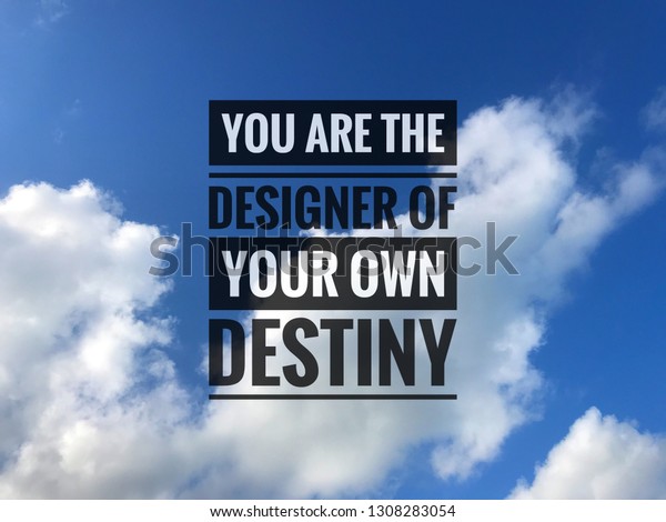 Inspirational Motivation Quote On Cloud Blue Stock Photo 1308283054 ...