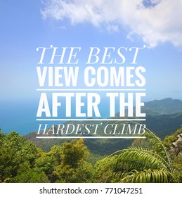 Inspirational Motivation Quotes On Green Mountain Stock Photo 771047251 ...