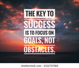 Inspirational Motivational Quote About Success Life Stock Photo ...