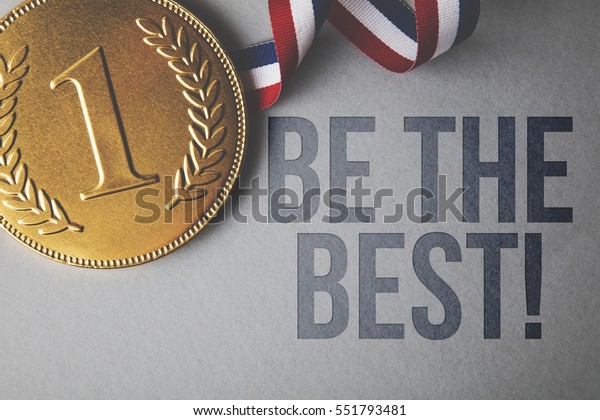 Inspirational Motivational Quote Next Gold First Stock Photo 551793481