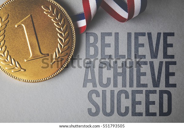 Inspirational Motivational Quote Next Gold First Stock Photo (Edit Now
