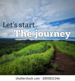 733 Let's start the journey Images, Stock Photos & Vectors | Shutterstock