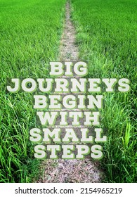 356 Big journey begin with small steps Images, Stock Photos & Vectors ...