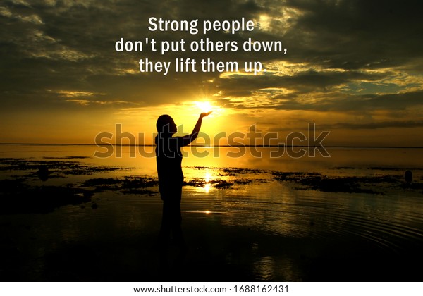 Inspirational Motivational Quote Strong People Do Stock Photo Edit Now