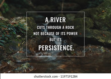 Inspirational And Motivational Quote. Success And Persistence.